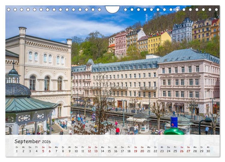 Produktbild: Karlsbad / Karlovy Vary - Kleinod im Westb&ouml;hmischen B&auml;derdreieck (Wandkalender 2026 DIN A4 quer), CALVENDO Monatskalender