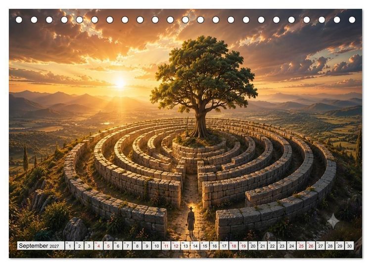 Produktbild: Zwischen Ausgang und Unendlichkeit (Tischkalender 2027 DIN A5 quer), CALVENDO Monatskalender