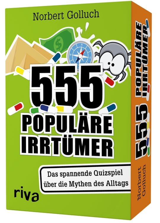 Produktbild: 555 popul&auml;re Irrt&uuml;mer &ndash; Das spannende Quizspiel rund um die Mythen des Alltags