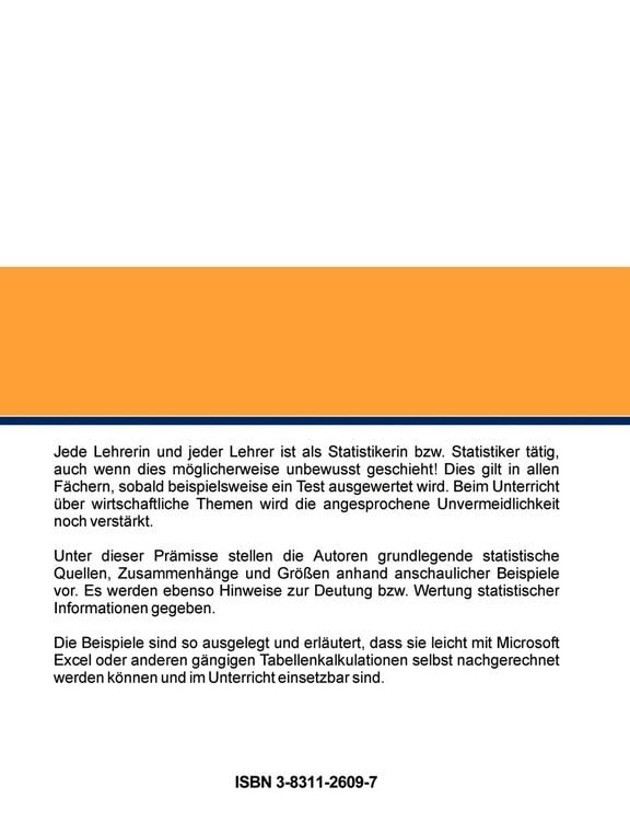 Produktbild: Statistik und statistische Messgr&ouml;ssen im Wirtschaftslehreunterricht