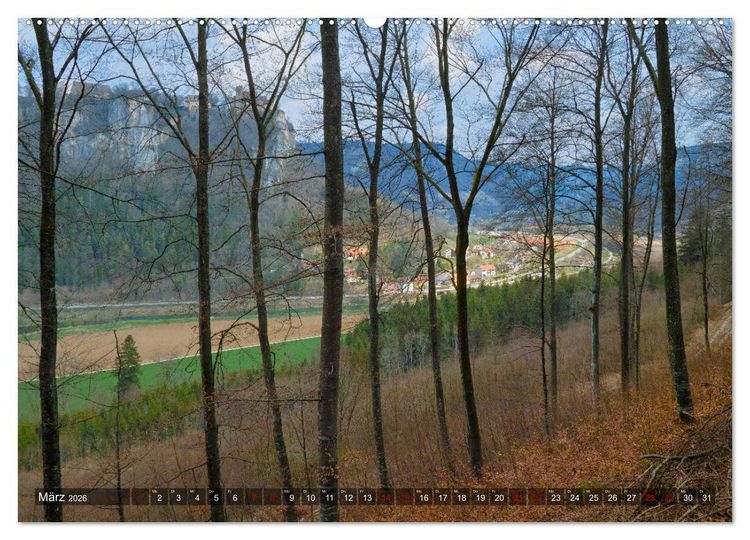 Produktbild: JahresZeiten an der Oberen Donau (Wandkalender 2026 DIN A2 quer), CALVENDO Monatskalender