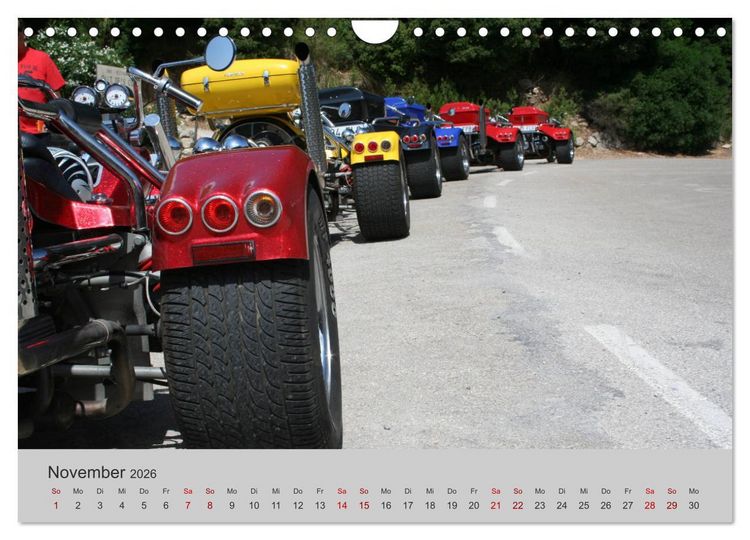 Produktbild: Trikes - Unterwegs auf drei R&auml;dern (Wandkalender 2026 DIN A4 quer), CALVENDO Monatskalender