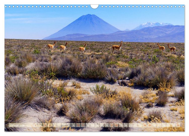 Produktbild: Bekanntes und Unbekanntes Peru (Wandkalender 2026 DIN A3 quer), CALVENDO Monatskalender