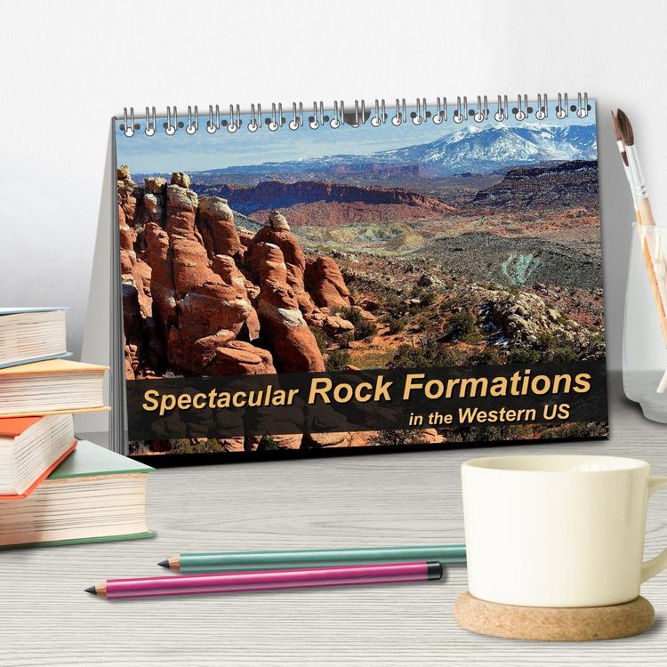 Produktbild: Spectacular Rock Formations in the Western US (Desk Calendar 2026 DIN A5 landscape), CALVENDO 12 Month DeskCalendar