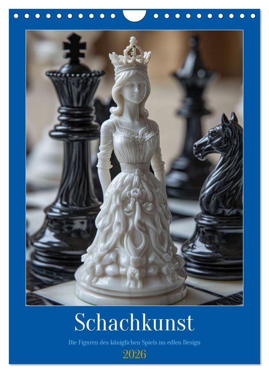 Produktbild: Schachkunst (Wandkalender 2026 DIN A4 hoch), CALVENDO Monatskalender