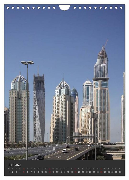 Produktbild: Dubai (Wandkalender 2026 DIN A4 hoch), CALVENDO Monatskalender