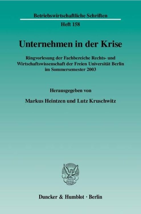 Produktbild: Unternehmen in der Krise.
