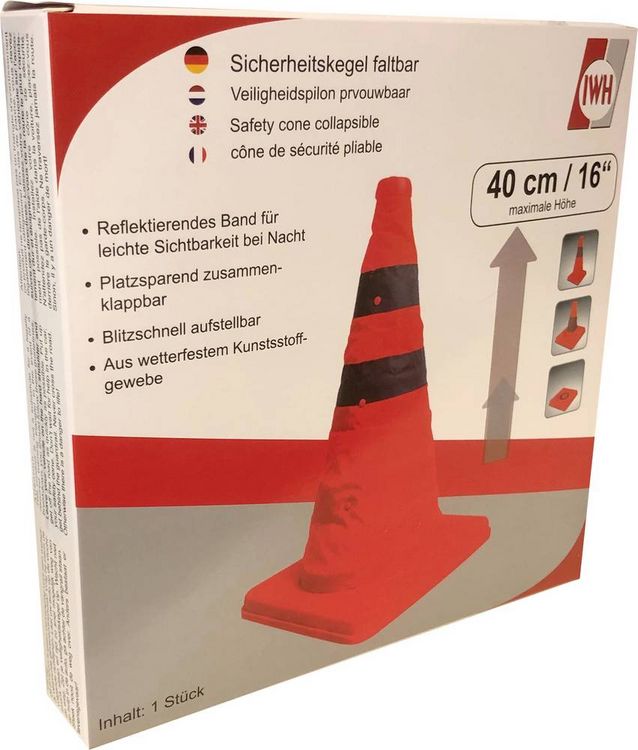 Produktbild: IWH 019209 Leitkegel Bus, Freizeit, Lkw, Motorrad, Pkw, Quad, SUV, Van, Wohnmobile 1St.