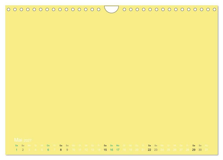 Produktbild: Bastelkalender - Gelb (Wandkalender 2027 DIN A4 quer), CALVENDO Monatskalender