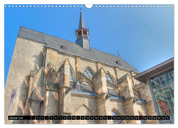 Produktbild: Kirchen in K&ouml;ln - Heilige St&auml;tten und imposante Bauten (Wandkalender 2026 DIN A3 quer), CALVENDO Monatskalender
