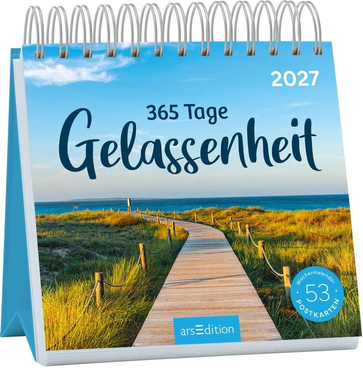 Produktbild: Postkartenkalender 365 Tage Gelassenheit 2027
