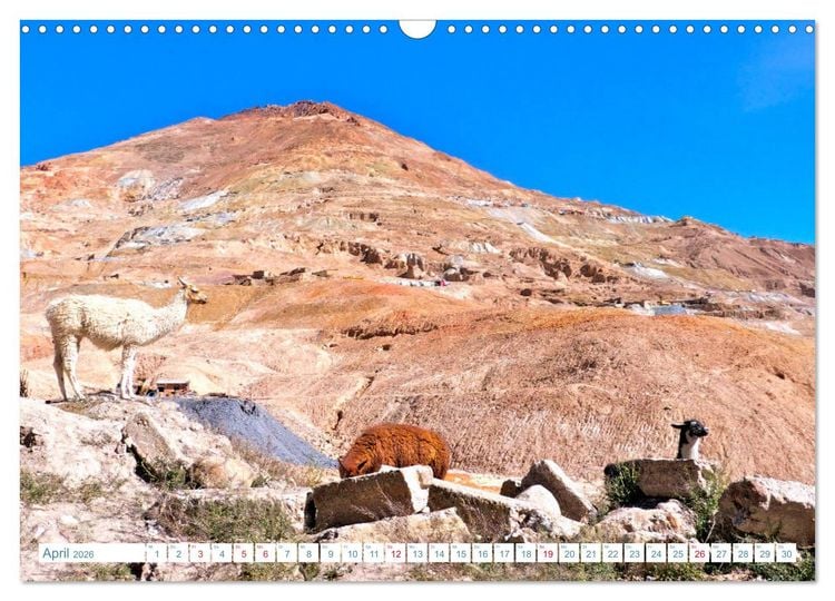 Produktbild: Bolivien - Land und Leute (Wandkalender 2026 DIN A3 quer), CALVENDO Monatskalender
