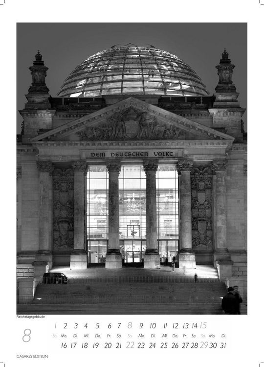 Produktbild: Berlin schwarz-weiss Kalender 2027 &ndash; Wandkalender | Fotokalender Deutschland 59x42cm Grosses Format - Eleganter Schwarz-Wei&szlig;-Print mit beeindruckenden Berlin-Motiven