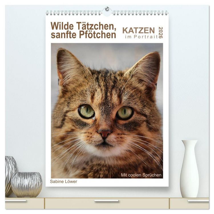 Produktbild: Wilde T&auml;tzchen, sanfte Pf&ouml;tchen (hochwertiger Premium Wandkalender 2026 DIN A2 hoch), Kunstdruck in Hochglanz