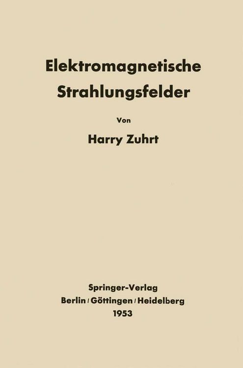 Produktbild: Elektromagnetische Strahlungsfelder