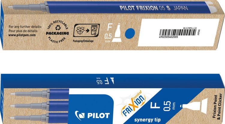 Produktbild: PILOT Mine FriXion Point blau, 3er Set
