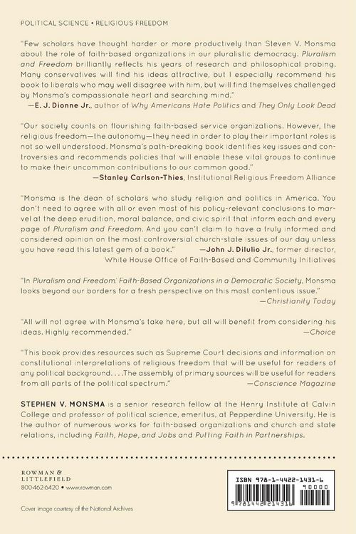 Produktbild: Pluralism and Freedom
