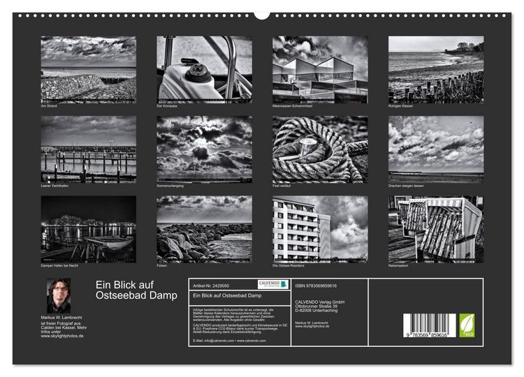 Produktbild: Ein Blick auf Ostseebad Damp (hochwertiger Premium Wandkalender 2027 DIN A2 quer), Kunstdruck in Hochglanz