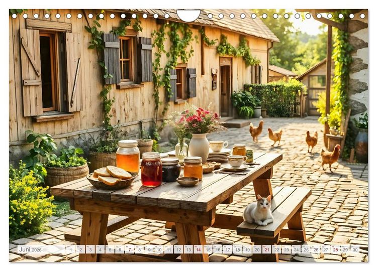 Produktbild: Wo der Tag nach Heu duftet - Zw&ouml;lf stille Monatsmomente im b&auml;uerlichen Rhythmus der Natur (Wandkalender 2026 DIN A4 quer), CALVENDO Monatskalender