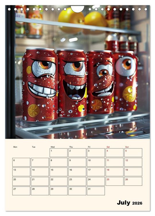 Produktbild: The Light ist still on in the Fridge (Wall Calendar 2026 DIN A4 portrait), CALVENDO 12 Month Wall Calendar