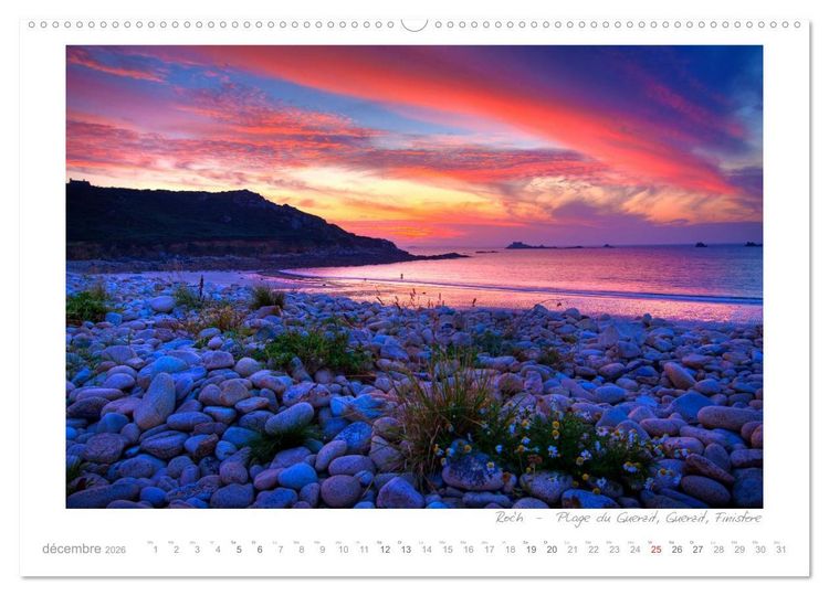 Produktbild: Rêves de Bretagne - Breizh (Calendrier mural 2026 DIN A2 vertical), CALVENDO calendrier mensuel