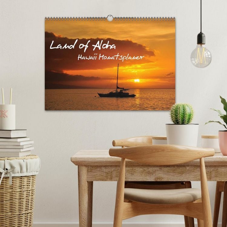 Produktbild: Land of Aloha - Hawaii Monatsplaner (Wandkalender 2026 DIN A3 quer), CALVENDO Monatskalender