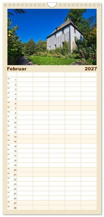 Produktbild: Familienplaner 2027 - Weimar - Mit Plan durch das Jahr mit 5 Spalten (Wandkalender, 21 x 45 cm) CALVENDO
