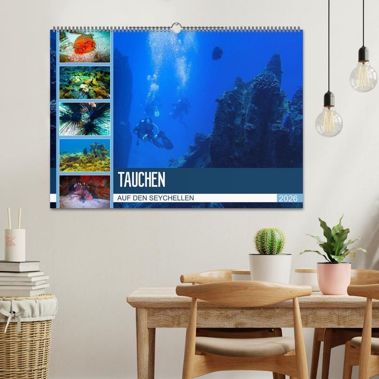 Produktbild: Tauchen auf den Sychellen (Wandkalender 2026 DIN A2 quer), CALVENDO Monatskalender