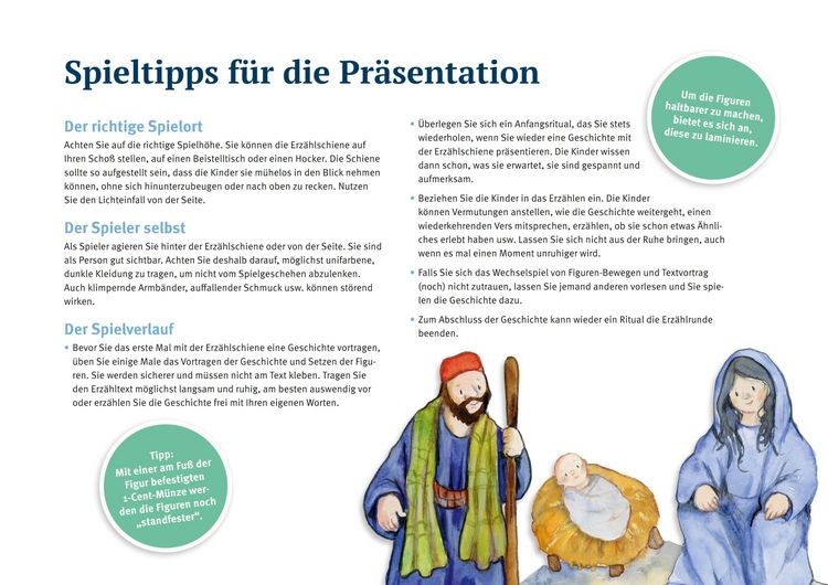 Produktbild: Jesus wird geboren. Erz&auml;hlschienen-Figurenset