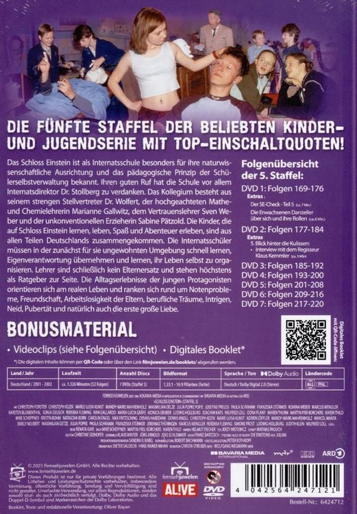 Produktbild: Schloss Einstein - Staffel 5 (Folgen 169 - 220) (Fernsehjuwelen) [7 DVDs]