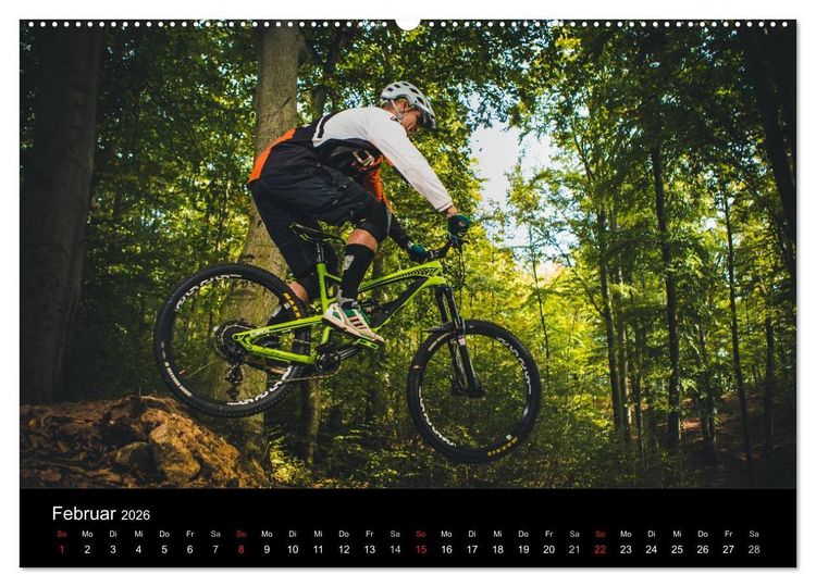 Produktbild: Mountainbike Action (Wandkalender 2026 DIN A2 quer), CALVENDO Monatskalender