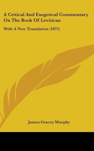 Produktbild: A Critical And Exegetical Commentary On The Book Of Leviticus