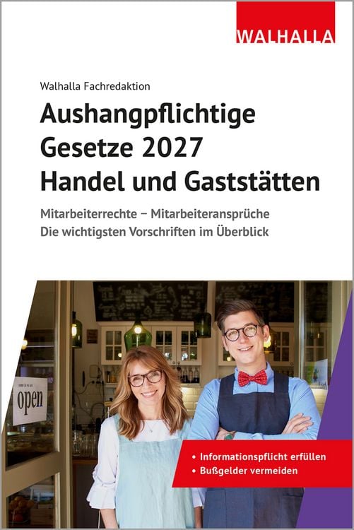 Produktbild: Aushangpflichtige Gesetze 2027 Handel und Gastst&auml;tten