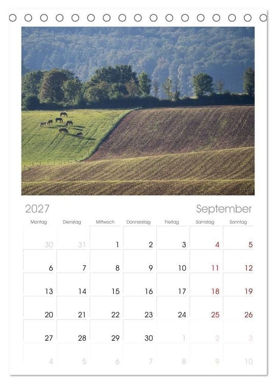 Produktbild: Tischplaner 2027 - Sch&ouml;ner Kraichgau (A5 Tischkalender zum Aufstellen) CALVENDO