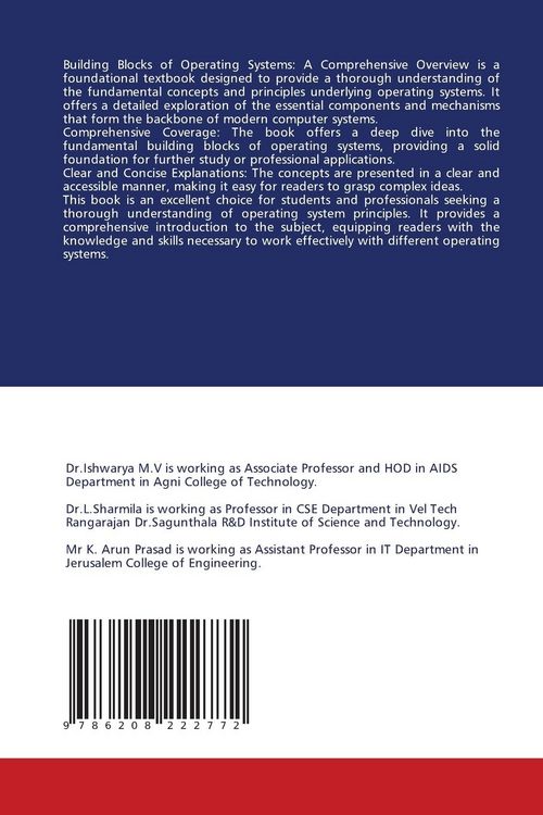 Produktbild: Building Blocks Of Operating Systems: a Comprehensive Overview