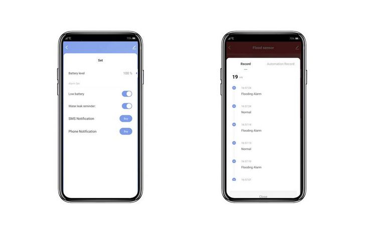Produktbild: Sygonix SY-6515318 Funk-Wassermelder mit App-Steuerung batteriebetrieben