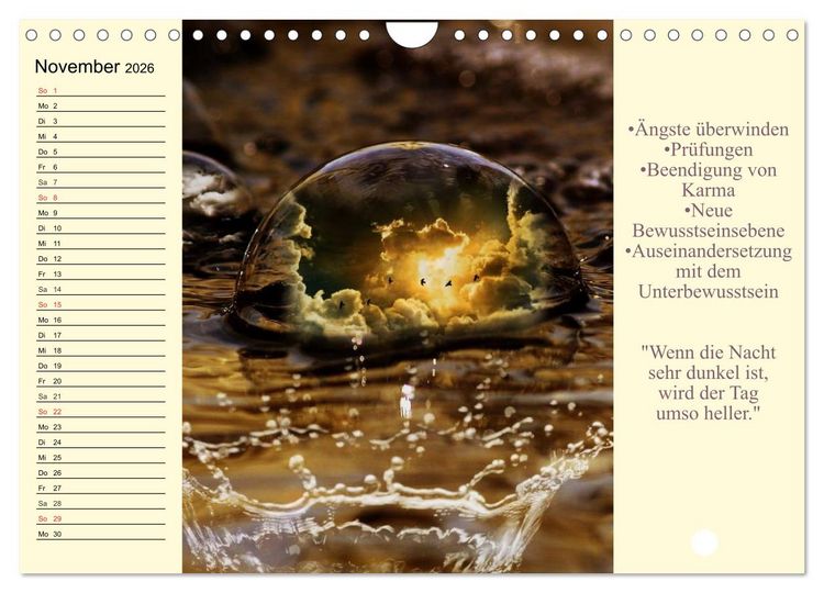 Produktbild: Tarot. Spirituell durch das Jahr (Wandkalender 2026 DIN A4 quer), CALVENDO Monatskalender