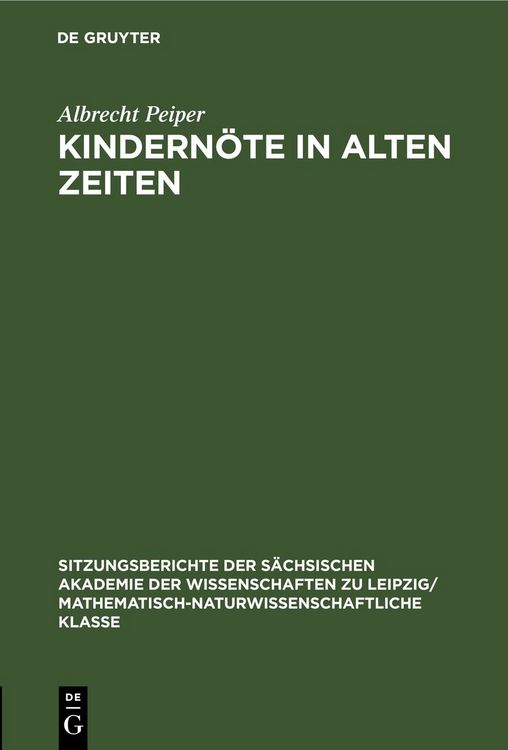 Produktbild: Kindern&ouml;te in Alten Zeiten