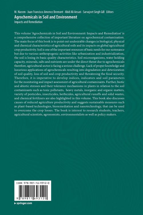 Produktbild: Agrochemicals in Soil and Environment