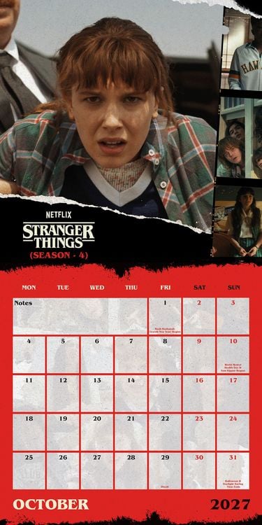 Produktbild: Stranger Things &ndash; Season 5 &ndash; Netflix &ndash; Offizieller Kalender 2027