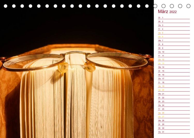 Produktbild: Welt der B&uuml;cher (Tischkalender 2022 DIN A5 quer)
