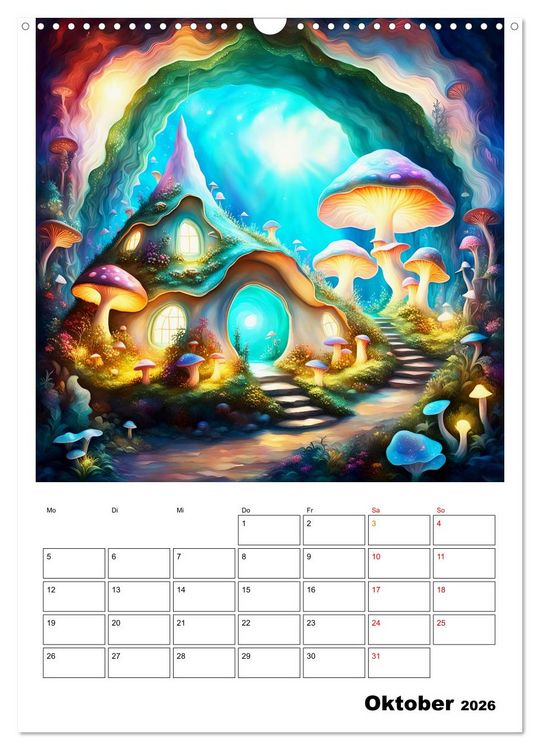 Produktbild: Zauberhafte Muschelh&auml;user (Wandkalender 2026 DIN A3 hoch), CALVENDO Monatskalender