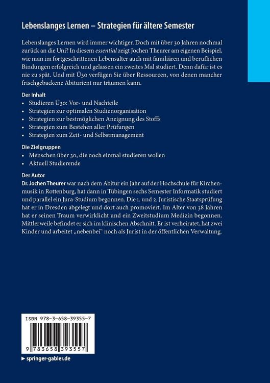 Produktbild: Lebenslanges Lernen &ndash; Strategien f&uuml;r &auml;ltere Semester