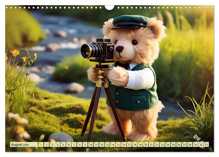 Produktbild: Einfach b&auml;rig - Eine b&auml;rige Reise durch den Teddyalltag (Wandkalender 2026 DIN A3 quer), CALVENDO Monatskalender