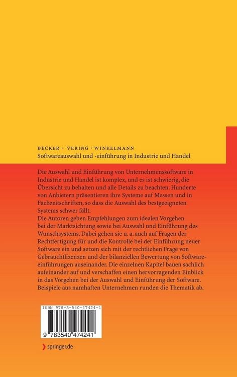 Produktbild: Softwareauswahl und -einf&uuml;hrung in Industrie und Handel