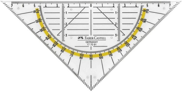 Produktbild: Faber-Castell Geodreieck klein 14cm