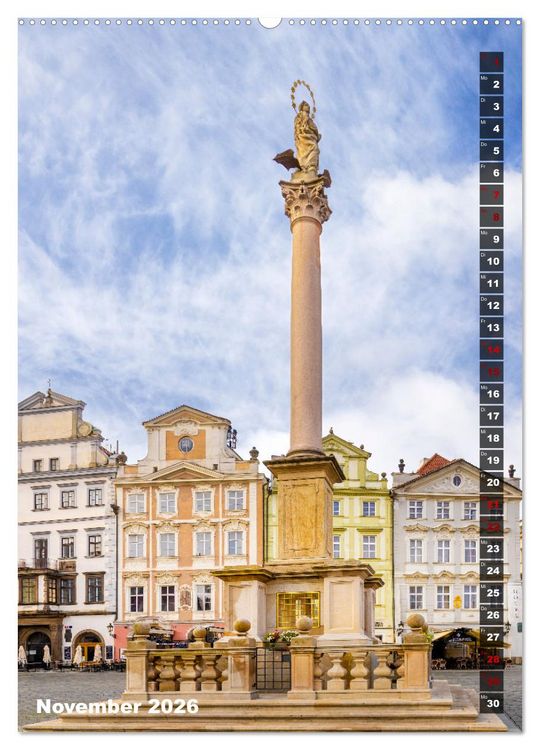 Produktbild: PRAG Historisches Stadtherz (hochwertiger Premium Wandkalender 2026 DIN A2 hoch), Kunstdruck in Hochglanz