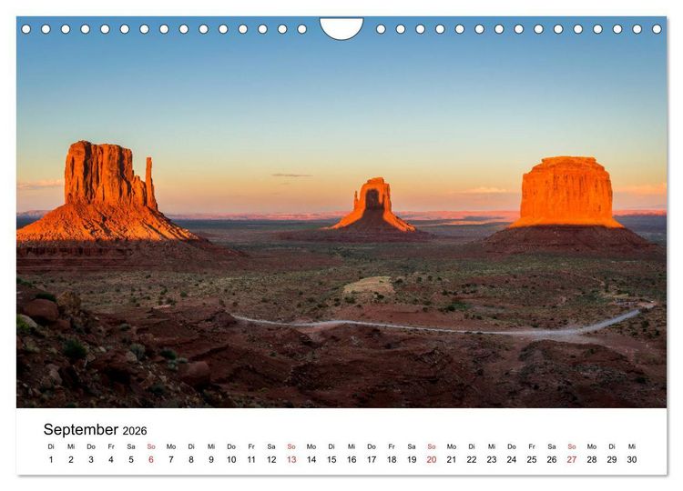 Produktbild: S&uuml;dwesten der USA - Atemberaubende Landschaften (Wandkalender 2026 DIN A4 quer), CALVENDO Monatskalender