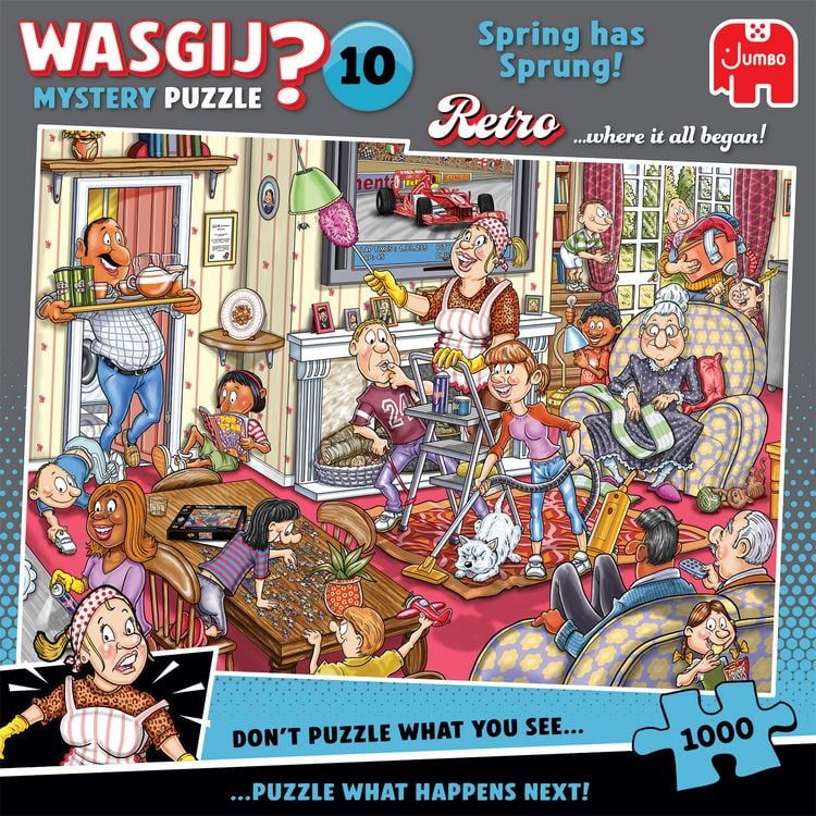 Produktbild: Wasgij Retro Mystery 10 - Endlich Fr&uuml;hling - Puzzle 1000 Teile