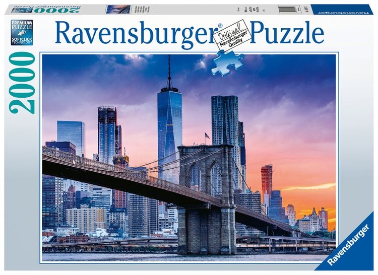 Produktbild: Puzzle Ravensburger Von Brooklyn nach Manhatten 2000 Teile